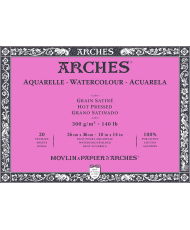 C&R: Block acuarela 26x36cm 300gr Arches Hot pressed