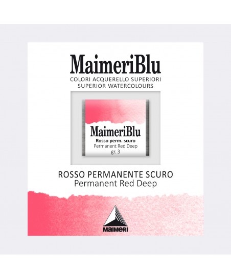 C&R: 253 - Permanent Red Deep Acuarela Maimeri Blu 1.5ml