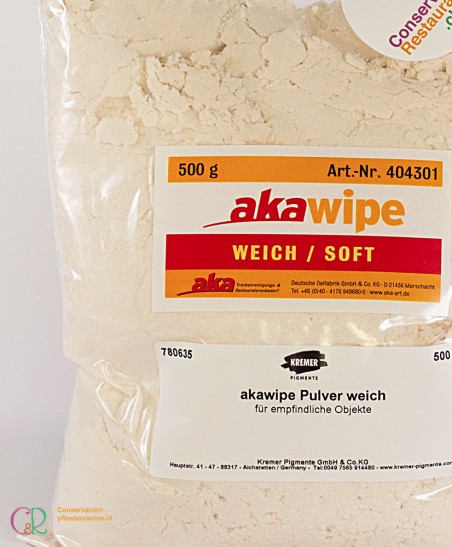 Akawipe Powder Soft - Limpieza de Papel, Seda, Lino, etc