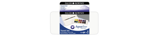 C&R: Set Acuarelas Aquafine Travel Daler - Rowney 12 Colores
