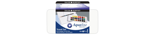 C&R: Set Acuarelas Aquafine Travel Daler - Rowney 24 Colores