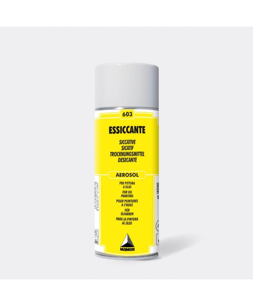 Secante para óleo 603 en spray 400ml - Maimeri (amarillo)