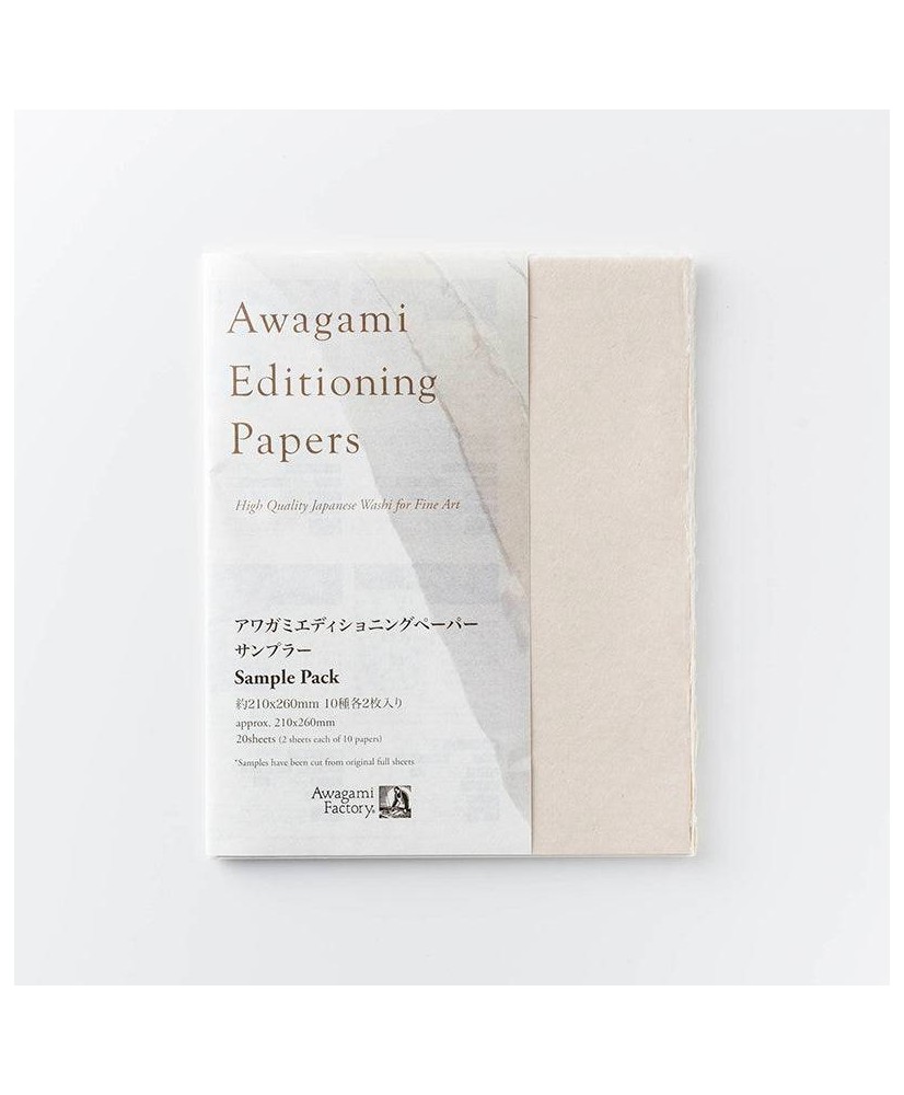 Fine Art Paper Sample Pack - muestras de papel japonés Awagami Factory en Chile