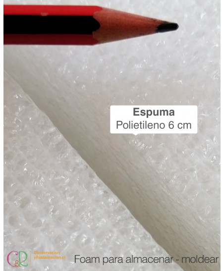 6 cm - Espuma de polietileno foam plancha