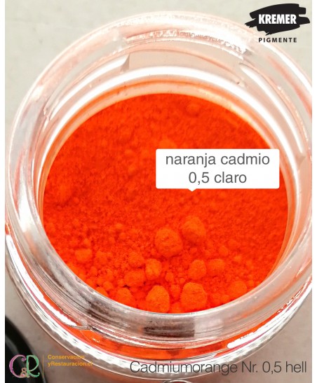 Pigmento naranja de cadmio 0.5 Claro