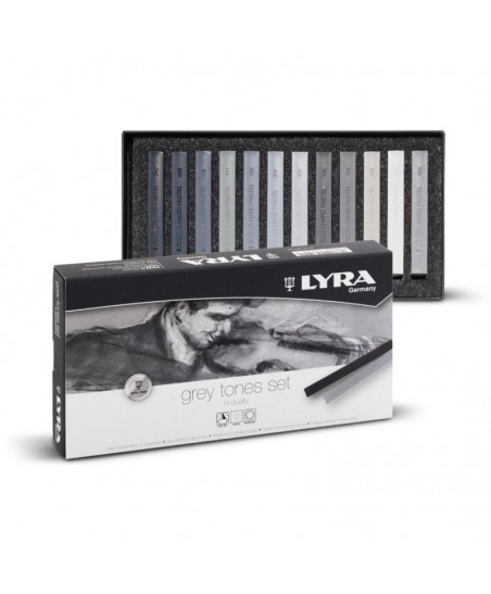 Set Pasteles tonos grises - Polycrayons Lyra 12pcs
