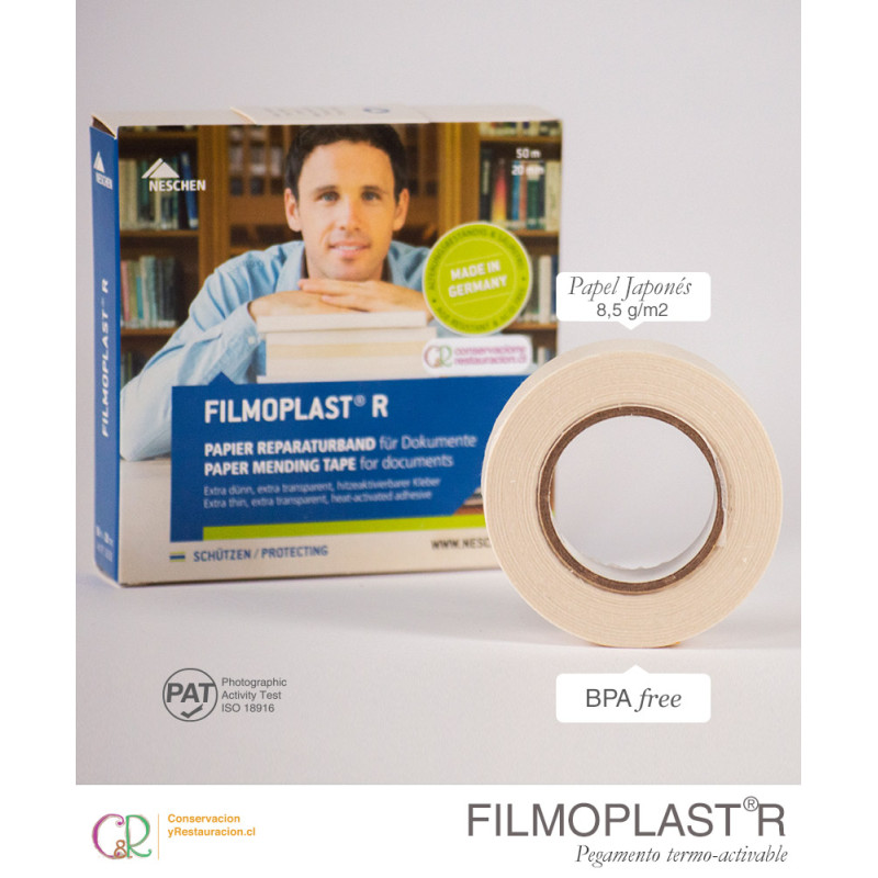 Filmoplast R® - Cinta de reparación de documentos Neschen (activado térmicamente)