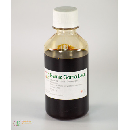 Barniz Goma Laca Negro Granate