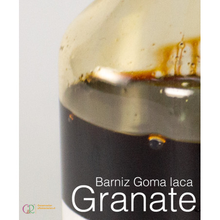 Barniz Goma Laca Negro Granate