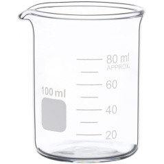 C&R: Vaso graduado bajo - Vidrio borosilicato 100ml