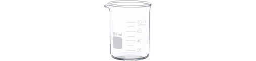 C&R: Vaso graduado bajo - Vidrio borosilicato 100ml