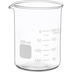 Vaso graduado bajo - Vidrio borosilicato