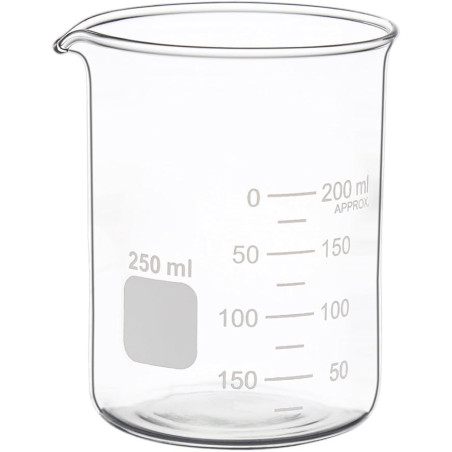 Vaso graduado bajo - Vidrio borosilicato