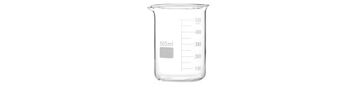 C&R: Vaso graduado bajo - Vidrio borosilicato 500ml