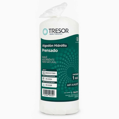 C&R: Algodón hidrófilo prensado Tresor 1kg