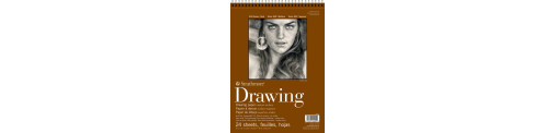 C&R: Croquera Drawing 130g 24H. 22.9X30.5cm Serie 400 - Strathmore