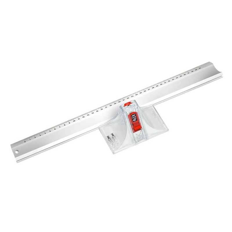 Set cortador y regla para paspartú 2 en 1 - para ángulo 45° y 90° - Ecobra Set cortador y regla para paspartú 2 en 1 - para ángulo 45° y 90° - Ecobra