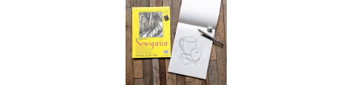 C&R: Block Newsprint 52g 50H. 22.9X30.5cm Serie 300 - Strathmore