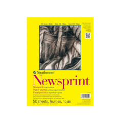 Block Newsprint 52g 50H. 22.9X30.5cm Serie 300 - Strathmore