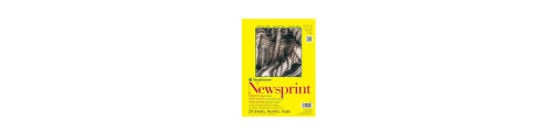 C&R: Block Newsprint 52g 50H. 22.9X30.5cm Serie 300 - Strathmore