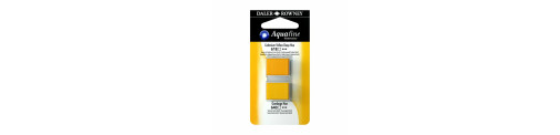 Amarillo Cadmio Osc. /Goma Gutta Hue 02 - Acuarela Aquafine 1/2 godet - Daler Rowney