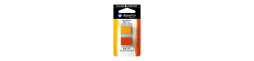 C&R: Amarillo Indio/Naranja Cadmio Hue 03 - Acuarela Aquafine 1/2 godet - Daler Rowney
