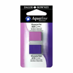 C&R: Rosa Ultramar/Violeta Ultramar 08 - Acuarela Aquafine 1/2 godet - Daler Rowney