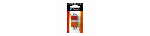 C&R: Rojo Claro/T. Siena Tostada 18 - Acuarela Aquafine 1/2 godet - Daler Rowney
