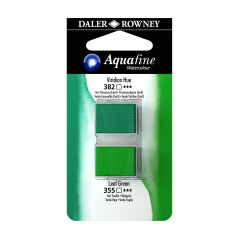 C&R: Verde Esmeralda Imit/Verde Hoja 14 - Acuarela Aquafine 1/2 godet - Daler Rowney