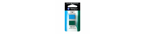 C&R: Azul Cerúleo Imit/Turquesa Trans 13 - Acuarela Aquafine 1/2 godet - Daler Rowney
