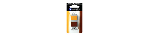 C&R: Amarillo Nápoles/T. Sombra Quemada 19 - Acuarela Aquafine 1/2 godet - Daler Rowney