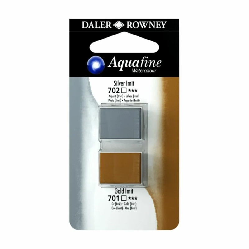 Plata Imit/Oro Imit 24 - Acuarela Aquafine 1/2 godet - Daler Rowney