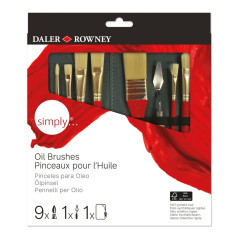 C&R: Set 10 pinceles con estuche para óleo Simply – DALER ROWNEY