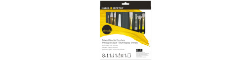 Set 10 pinceles con estuche para mix media Simply – DALER ROWNEY