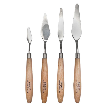 Set 4 espátulas metálica Simply - Daler- Rowney