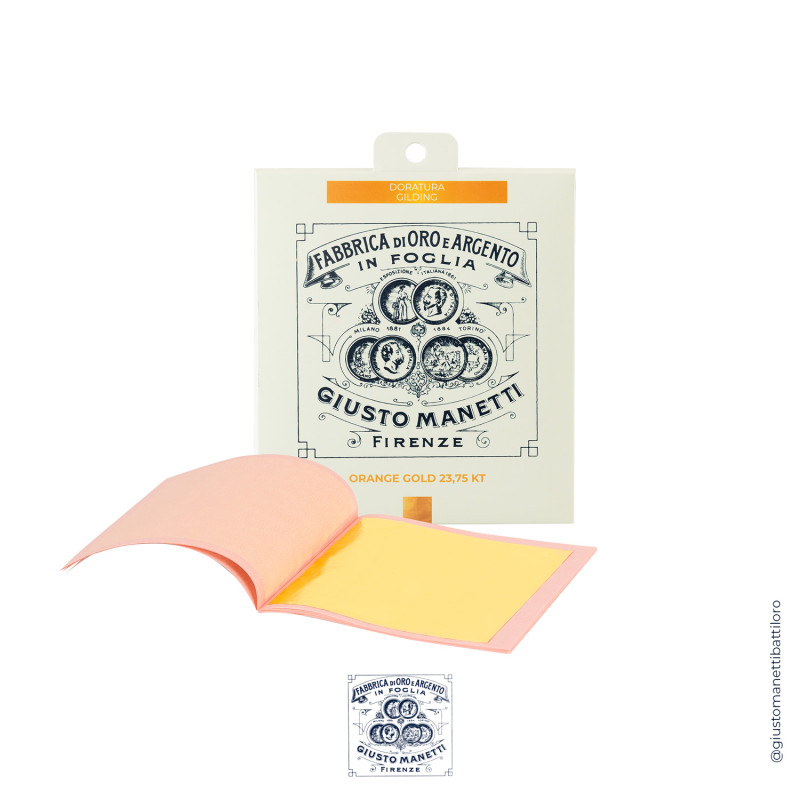 Lámina de oro naranja suelta 23.75K