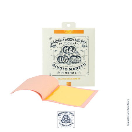 Lámina de oro naranja suelta 23.75K