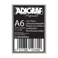 C&R: Planchas A6 de linóleo profesionales para grabado - Adigraf