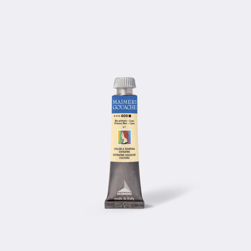 Gouache 400 - Azul Primario Cyan 20ml - Maimeri