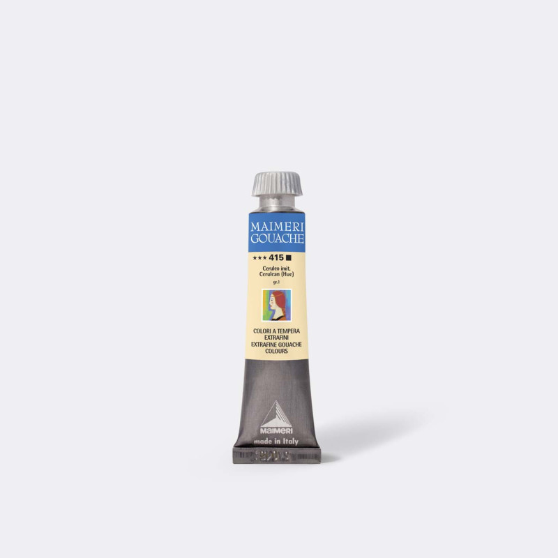Gouache 415 - Azul Cerúleo (Imit) 20ml - Maimeri Gouache 415 - Azul Cerúleo (Imit) 20ml - Maimeri