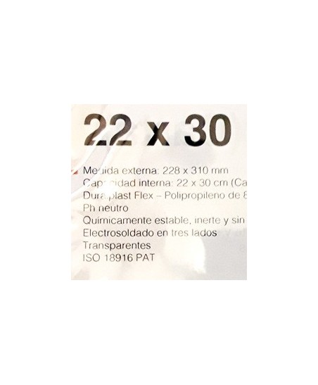 22 x 30 cm Carta Sobre Polipropileno
